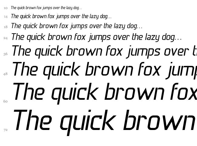 Dernier font waterfall